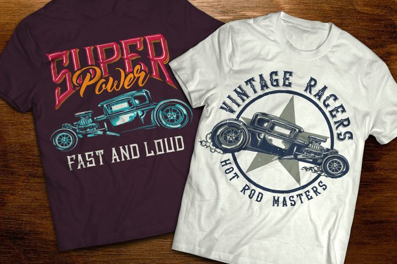 T-Shirts Bundle 1. Vector T-Shirt and Poster Designs