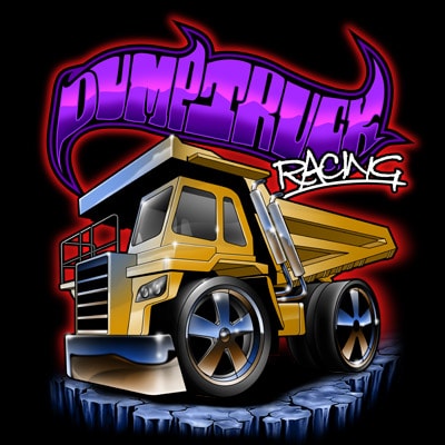 Dump truck t-shirt design png