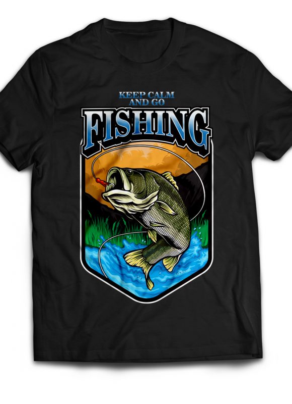 Fishing commercial use t shirt designs