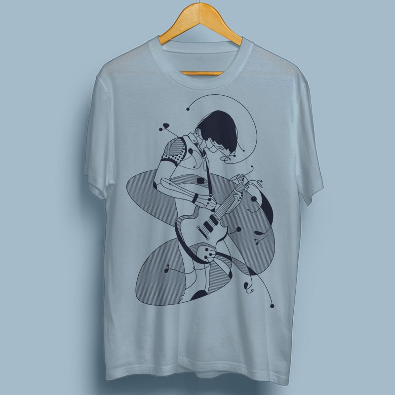The Guitarist commercial use t shirt designs
