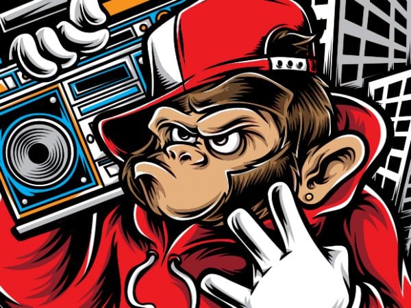 Hiphop ape t shirt design for purchase