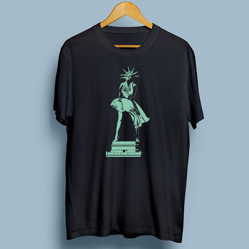 MISS LIBERTY vector t shirt design