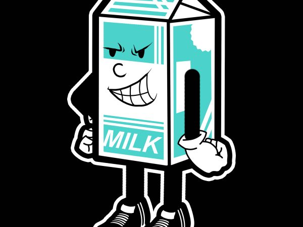 Milk tshirt design