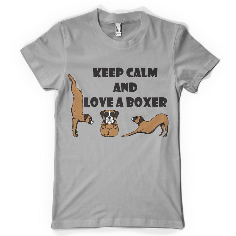 Keep calm and love a boxer t shirt designs for teespring