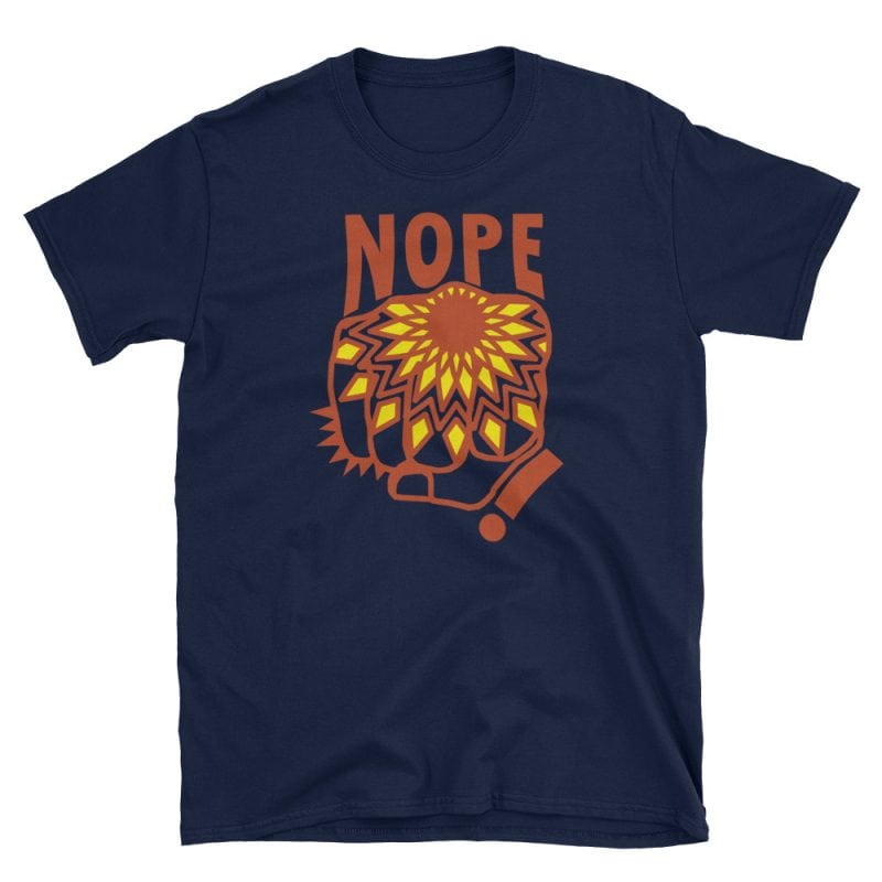 Graphic tshirt design- nope t shirt designs for print on demand