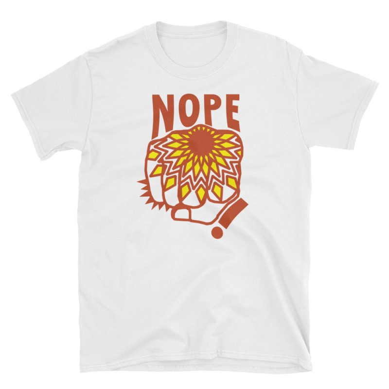 Graphic tshirt design- nope t shirt designs for print on demand