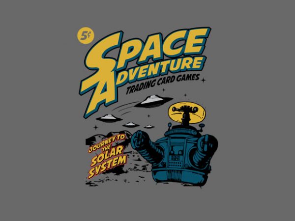 Space Adventure t shirt design for purchase