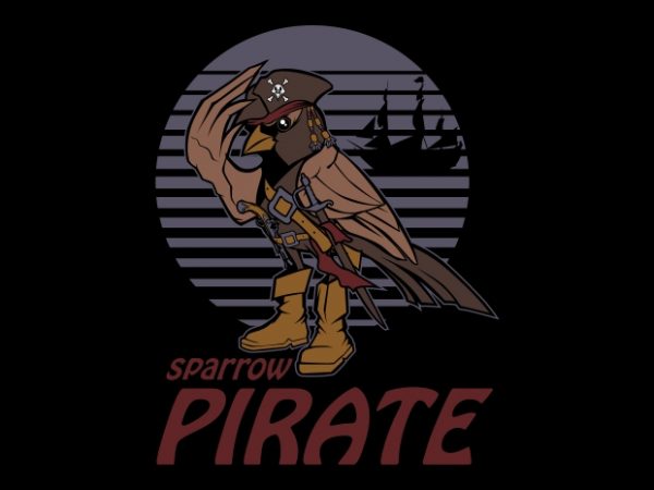 Sparrow pirate buy t shirt design for commercial use Sparrow pirate buy t shirt design for commercial use