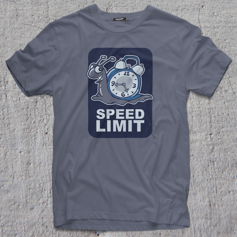 SPEED LIMIT t shirt design graphic