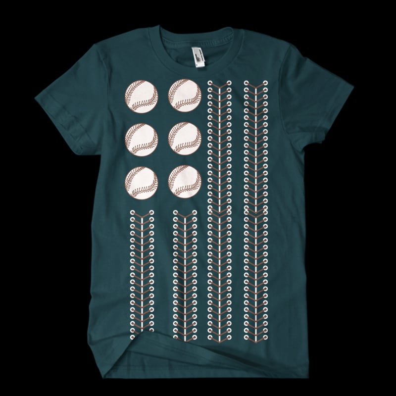 Baseball flag2 Vector t-shirt design vector shirt designs