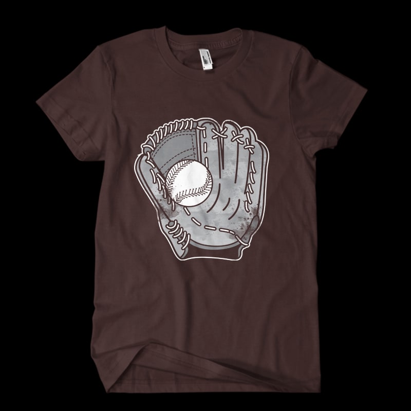 Baseball Glove Vector t-shirt design commercial use t shirt designs