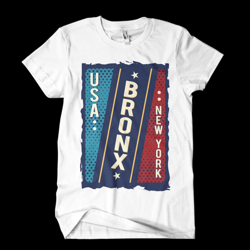 Usa Bronx New York vector t shirt design