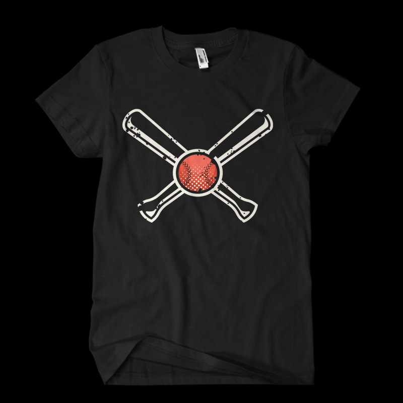 Vintage Baseball Vector t-shirt t shirt designs for printful