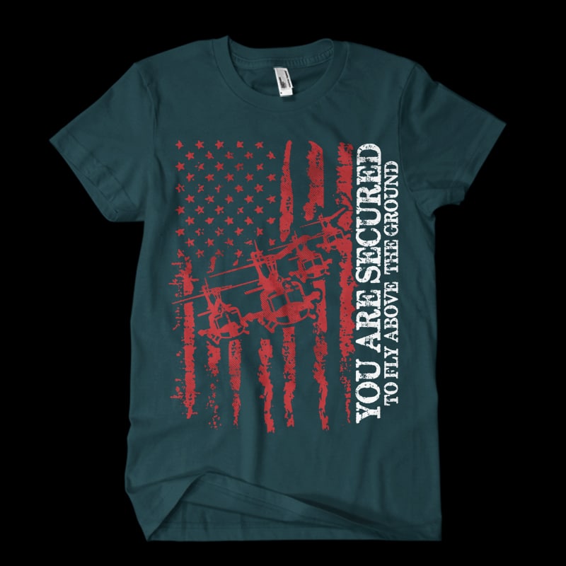 Veteran YOU ARE SECURED TO FLY Vector t-shirt vector t shirt design