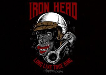 iron head Graphic t-shirt design