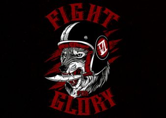 fight for glory tshirt design