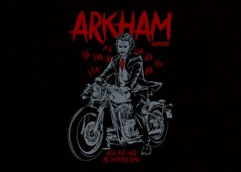 arkham garage Graphic t-shirt design