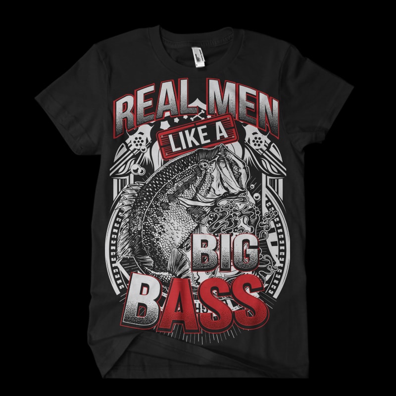 big bass 2 Vector t-shirt design vector shirt designs