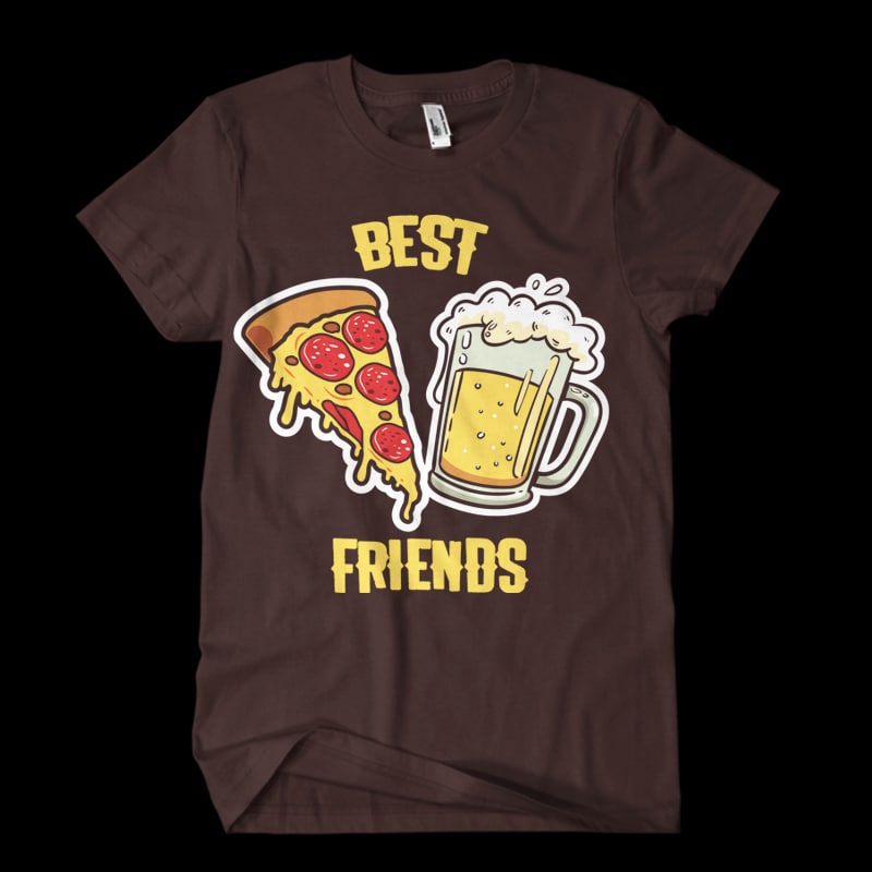 best frineds Vector t-shirt design tshirt-factory.com