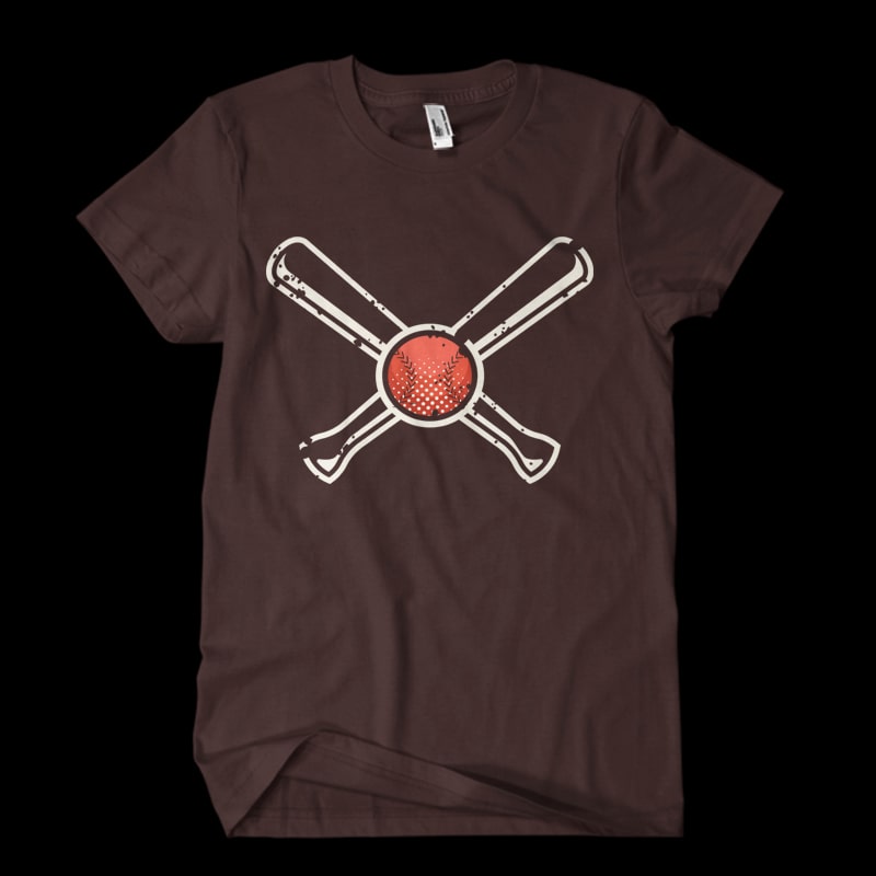 Vintage Baseball Vector t-shirt t shirt designs for printful