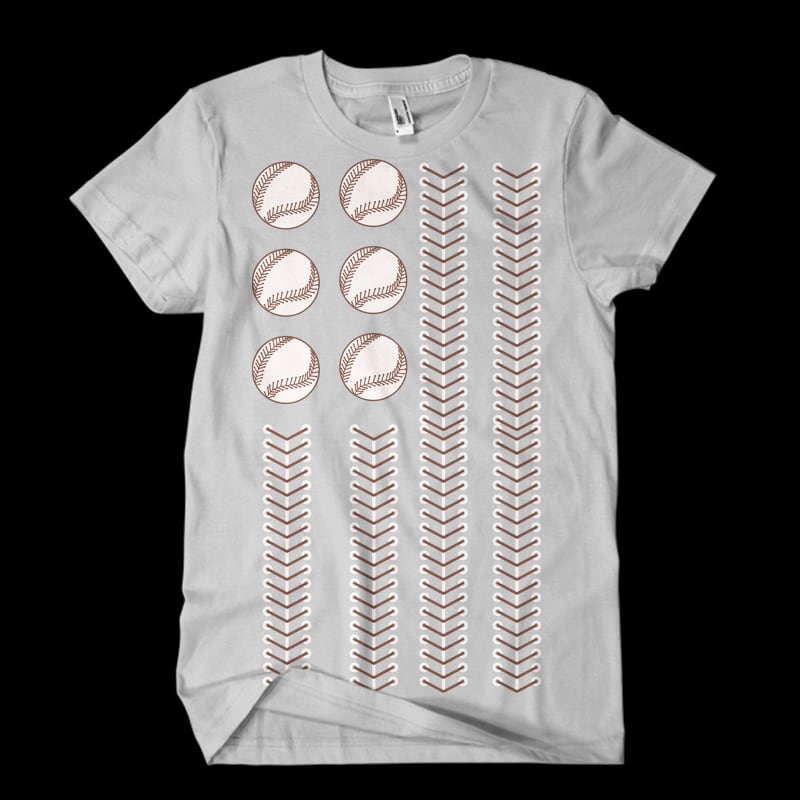 Baseball flag2 Vector t-shirt design vector shirt designs