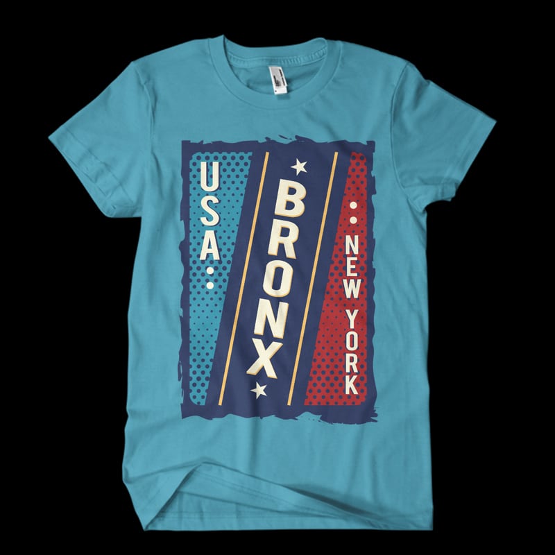 Usa Bronx New York vector t shirt design