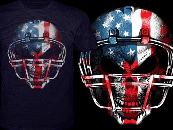 American football design for t shirt