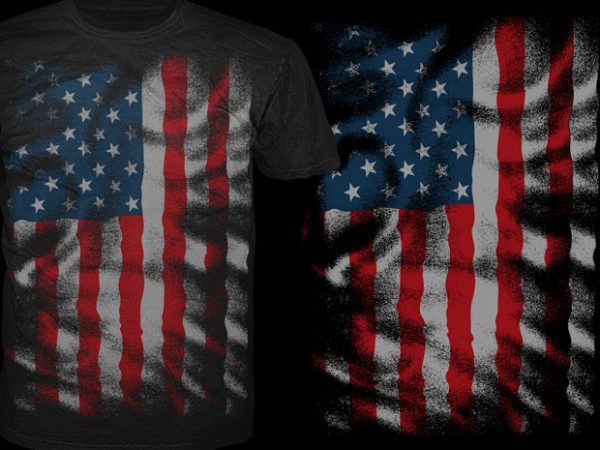 American line vector t-shirt design template