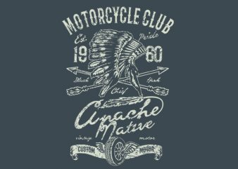 Apache Motor Club t shirt design to buy