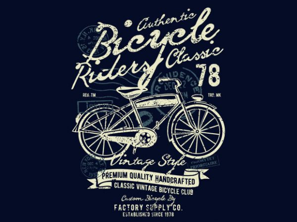 Bicycle vector t-shirt design