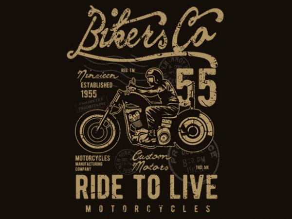 Bikers co vector t-shirt design