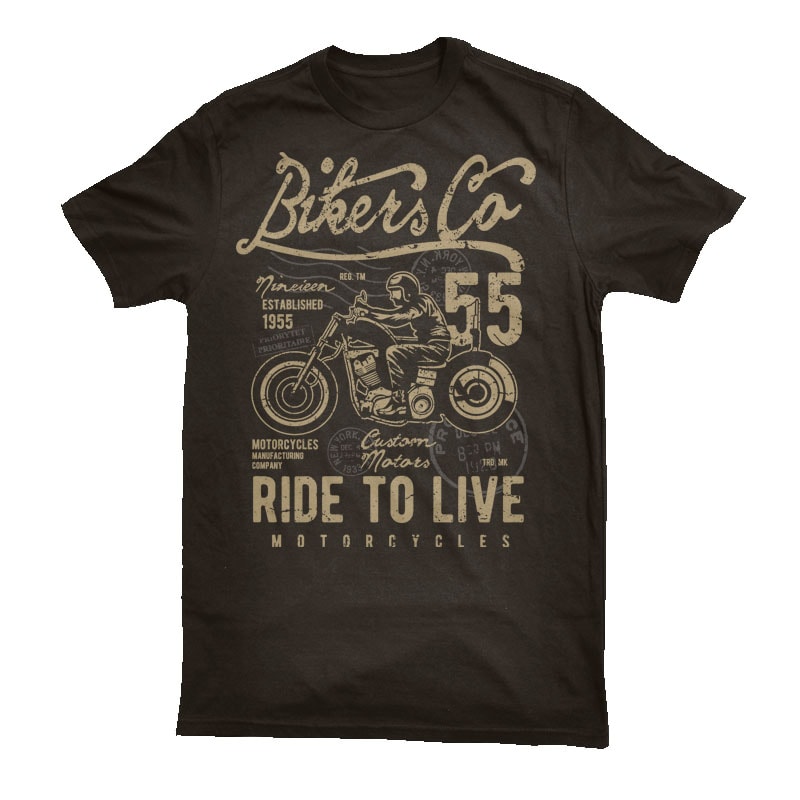 Bikers Co tshirt design for merch by amazon