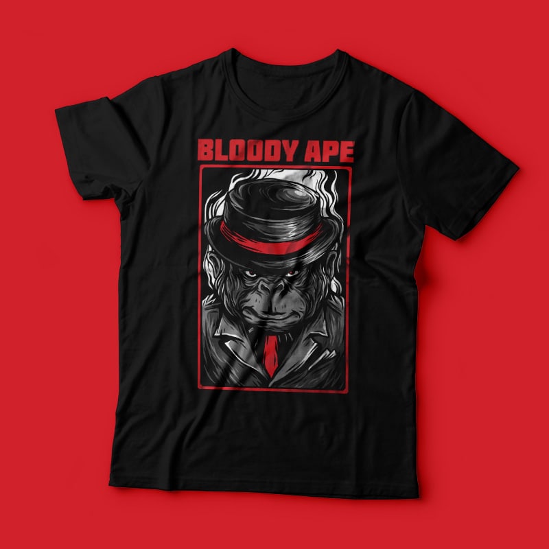 Bloody Ape T-Shirt Design buy tshirt design