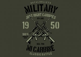 Carbine buy t shirt design for commercial use