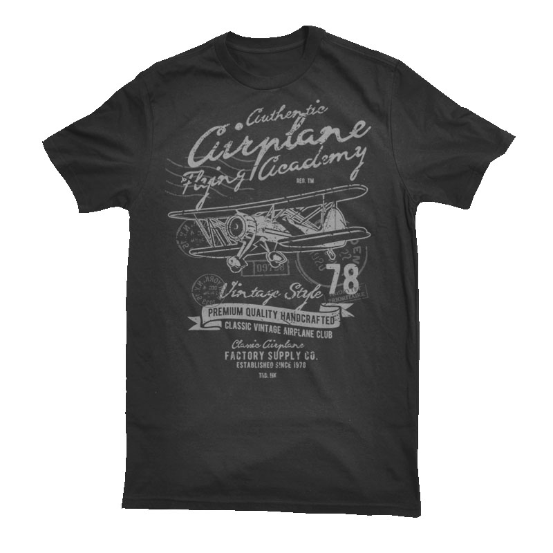 Classic Airplane vector t shirt design