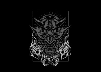 Demon Engine t shirt design for download