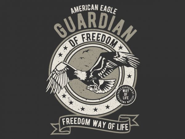 Guardian eagle t shirt design png