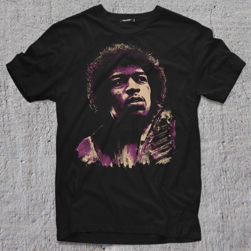 HENDRIX t-shirt designs for merch by amazon