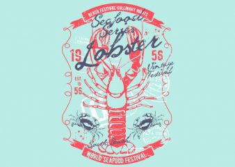Lobster t shirt design to buy