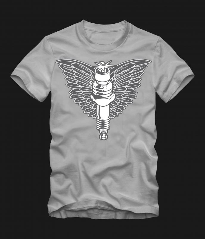 spark plug t-shirt designs for merch by amazon