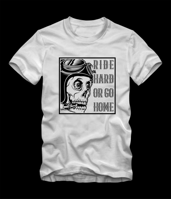 skull cafe racer t shirt design png - Buy t-shirt designs