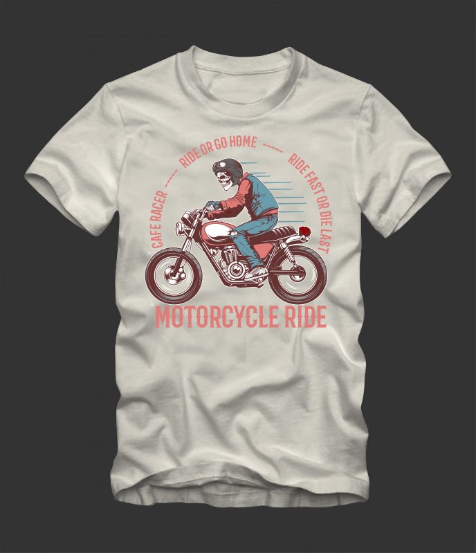 vintage motorcycle buy tshirt design