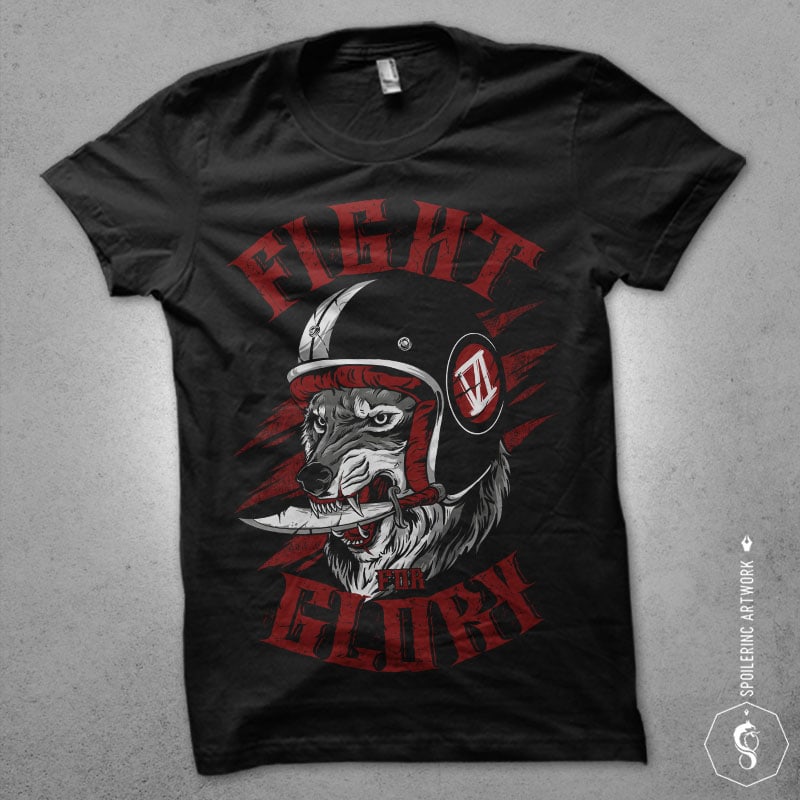fight for glory tshirt design tshirt designs for merch by amazon