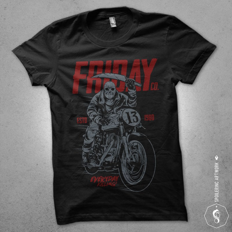 friday co Graphic t-shirt design tshirt designs for merch by amazon