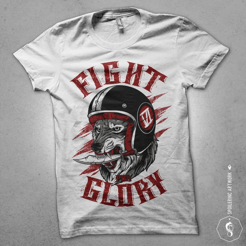 fight for glory tshirt design tshirt designs for merch by amazon