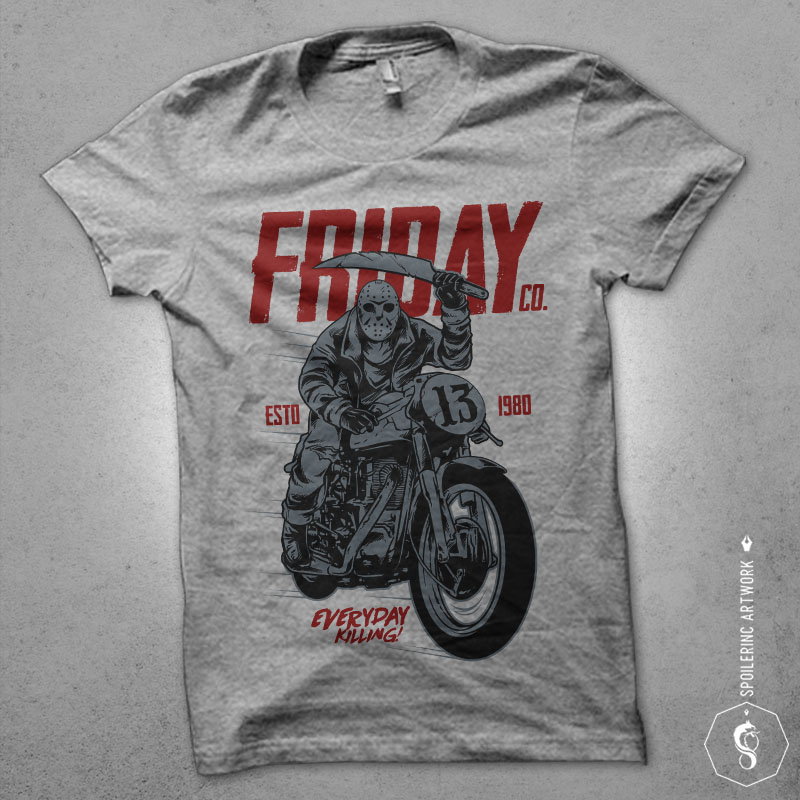 friday co Graphic t-shirt design tshirt designs for merch by amazon