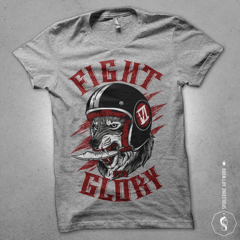 fight for glory tshirt design tshirt designs for merch by amazon