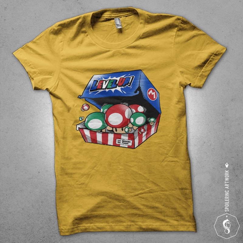 level up pack tshirt design commercial use t shirt designs