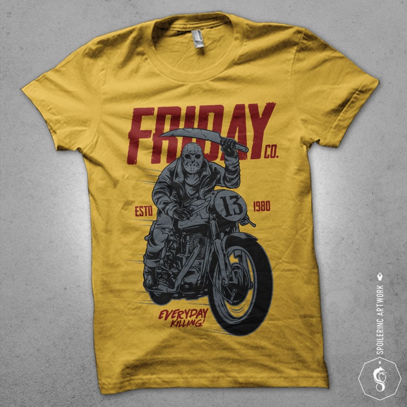 friday co Graphic t-shirt design tshirt designs for merch by amazon