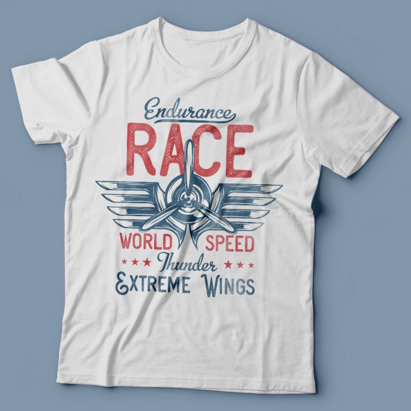 Endurance Race. Vector T-Shirt Design buy tshirt design